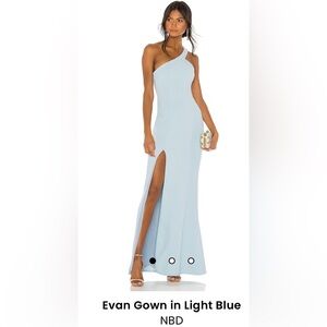 NBD EVAN GOWN IN BLUE